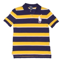 Polo Ralph Lauren Big Pony Striped Boys Polo (2 Colors)