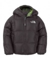 The North Face Moondoggy Reversible Down Jacket - Toddler Boys' TNFBlack/Deep Water Blue, 3T