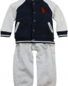 Polo Ralph Lauren Infant Boy's Big Pony Fleece Hook-Up Set (24 Month, French Navy)