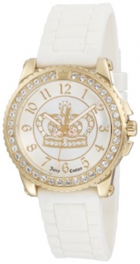 Juicy Couture Women's 1900705 Pedigree White Jelly Strap Watch