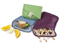 ChicoBag Recycled PET Baggies Snack and Sandwich Reusable Bags, Pack of 3