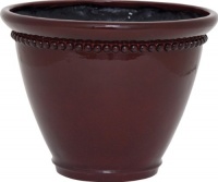 Dynamic Design GSY0812RZ Sonia 8-Inch Ceramix Planter, Classic Chic Style, Red Glaze