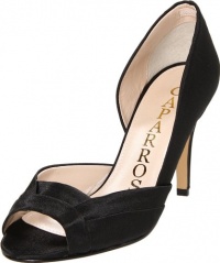 Caparros Women's Brasilia Open-Toe Pump,Black,8.5 M US