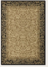 Couristan 1284/4898 Everest Fontana/Gold-Black 2-Feet by 3-Feet 7-Inch Rug