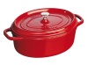 Staub 4.5 Quart Oval Cocotte, Cherry Red