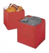 Whitmor 6351-909-2-RED Collapsible Cube, Red, 2-Pack