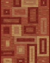 Area Rug 7x9 Rectangle Contemporary Red Color - Momeni Dream Rug from RugPal