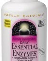 Source Naturals Daily Essential Enzymes, 500mg, 240 Capsules