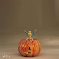 Disney Traditions by Jim Shore 4013975 Tinkerbell Inside Pumpkin Figurine, 5-1/2-Inch