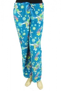 Disney Tinkerbell Polar Fleece Drawstring Lounge Pajama Pants Tinker Bell Tink Aqua