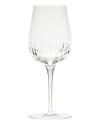 Lend chic sophistication to special occasions with the Soho Brilliance wine glass. Deep vertical cuts enhance an already-dazzling crystal stemware collection from Reed & Barton.