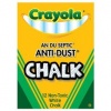 Crayola Non-toxic Anti-Dust White Chalk. (One Box)