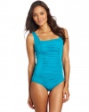 Speedo Women's Endurance Plus Shirred Tank Swimsuit