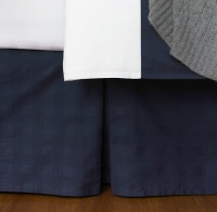 Lauren by Ralph Lauren Suite Glen Plaid Navy Blue KING Bedskirt