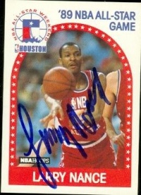 Larry Nance autographed Basketball card (Cleveland Cavaliers) 1989 Hoops All Star #217