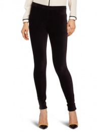 HUE Women's Wide Wale Corduroy Legging, Black, Large