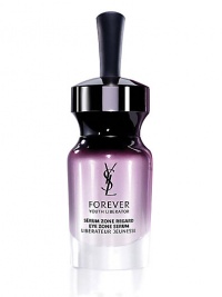 Say goodbye to under-eye circles and fine lines with Yves Saint Laurent's first ever eye-zone serum. Specifically designed to target the delicate eye area, this formula is also powered by our exclusive GlycanactifTM complex to visibly reverse signs of aging around the eye area. After one month, 67% of women noticed a reduction of fine lines and under-eye bags. Made in France. 0.5 oz. 