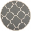 Safavieh CY6243-246 Courtyard Collection Indoor/Outdoor Round Area Rug, 6-Feet 7-Inch, Grey and Beige