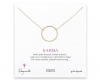 Dogeared Karma Medium Sparkle 18 Necklace - Gold Dipped