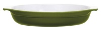 Emile Henry Small Oval Gratin, Olive