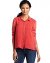 Splendid Women's High Low Shirt Top, Red Canyon, X-Small