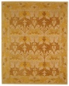 Safavieh AN541B 9-Feet by 12-Feet Anatolia Collection Handmade Hand-Spun Wool Area Rug, Ivory and Gold