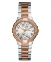 Claim your status as a fashionista with this on-trend watch by GUESS.