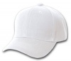 Blank / Plain Adjustable Velcro Baseball Cap / Hat - White