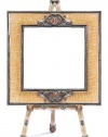 Olivia Riegel Tan Enamel 4 x 4 Frame with Decorative Back on Easel (Set)