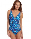 Gottex Women's Fiore Open Surplice One Piece Swimsuit