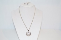 Charter Club Boxed Set Necklace Earrings SILVER Tone set