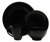 Waechtersbach Fun Factory II Black 16-Piece Dinnerware Set, Service for 4