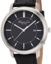 Kenneth Cole New York Men's KC1652 Cyber Round Black Analog Date Watch