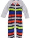 Splendid Littles Baby-Boys Infant Oasis Stripe Romper, Brushfire, 6-12 Months