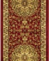 Area Rug 2x12 Runner Traditional Red - Ivory Color - Safavieh Lyndhurst Rug from RugPal