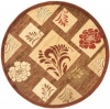 Area Rug 5x5 Round Traditional Brown - Multi Color Color - Safavieh Lyndhurst Rug from RugPal