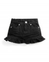 GUESS Kids Girls Overdye Flip Skirt, BLACK (4)