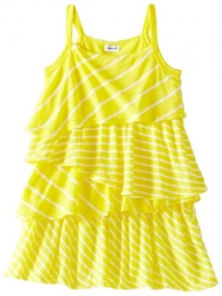 Splendid Littles Girls 2-6X Venice Slub Stripe Dress, Daffodil, 6X