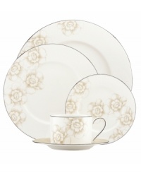 Lenox makes vintage florals feel fresh with the Blush Silhouette sugar bowl. Sturdy bone china combining a muted palette and sparkling platinum edge brings unparalleled elegance to formal tables.