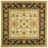 Safavieh Lyndhurst Collection LNH212B Ivory and Black Square Area Rug, 6-Feet