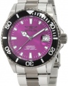 Invicta Men's 10497BLB Pro Diver Automatic Purple Dial Two Tone Stainless Steel Watch