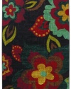 Townhouse Rugs 96-Inch by 120-InchArea Rug, Kaleidoscope Floral