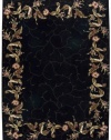 Nourison Rugs Julian Collection JL46 Black Rectangle 7'6 x 9'6 Area Rug