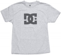 DC Boys 8-20 Star Short Sleeve Tee,Heather Gray,Medium (10/12)