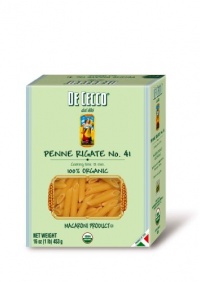 De Cecco Organic Pasta, Penne Rigate, 16-Ounce Boxes (Pack of 5)