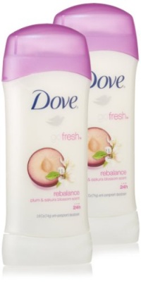 Dove Ultimate Go Fresh Rebalance AntiPerspirant Deodorant, Twin Pack, 5.2 Ounce