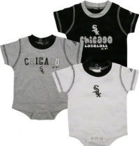 Chicago White Sox Adidas 3 Piece Newborn/Infant Body Suit Set