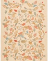 Safavieh MSR3611D Martha Stewart Collection Wool and Viscose Area Rug, 4-Feet by 6-Feet, Autumn Woods Grey Squirrel