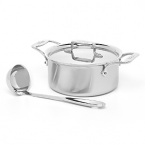 All-Clad Brushed d5 3 Quart Soup Pot With Lid & Ladle