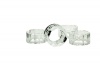 Oleg Cassini 126691 Scalloped Flower Crystal Napkin Rings, Set of 4